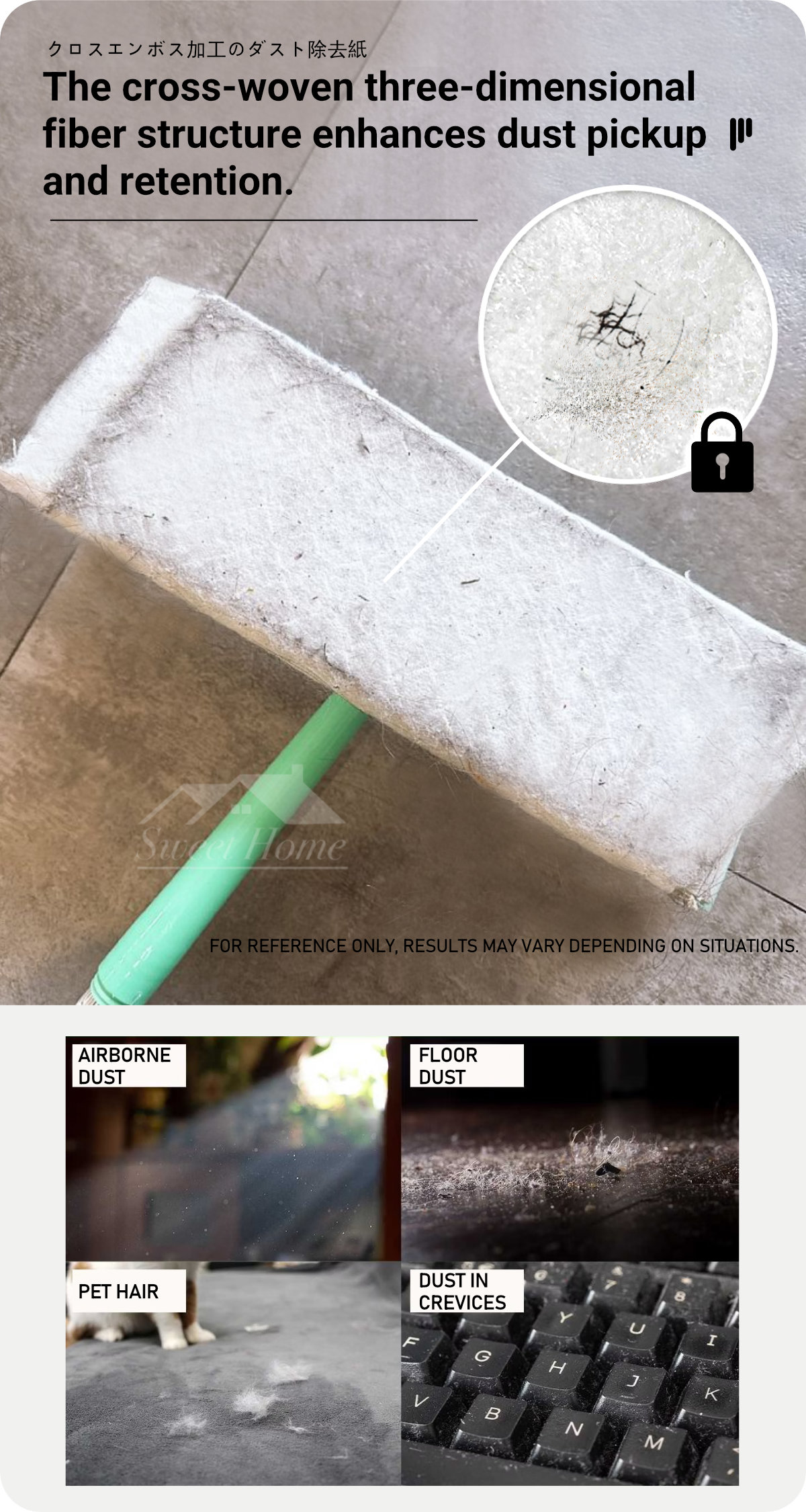 Clean Family-Cross Embossed Dust Removal Paper-3